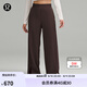 lululemon丨Stretch Woven 女士高腰闊腿褲 LW5FTCA 濃縮咖啡色 M
