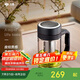 萬象（WANXIANG）玻璃杯高硼硅材質(zhì)U211商務(wù)辦公泡茶杯500ML時(shí)尚便攜家用手柄杯