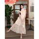 讓霧（RANGWU） 法式連衣裙長裙裙子女夏季2025新款度假風(fēng)穿搭純欲小個(gè)子碎花裙 法式郁金香掛脖連衣裙 M 【建議110斤內(nèi)】