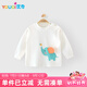 優(yōu)奇寶寶秋衣嬰兒衣服純棉印花內(nèi)衣T恤套頭全棉卡通兒童春秋打底衣服