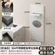 釋風(fēng)不銹鋼壁龕衛生間嵌入式垃圾桶金屬成品廁所馬桶壁龕柜置物架定制 雅白色20*52*13.5cm【帶垃圾桶】