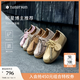 natursun奚夢(mèng)瑤高圓圓章若楠文淇同款德訓(xùn)鞋女鞋厚底休閑袋鼠鞋情侶鞋單鞋 棕色（建議拍小一碼） 36 (230mm)
