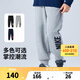 NIKE 3BRAND 耐克男女童純棉針織長褲2025秋季新款舒適毛圈兒童褲子 巖嶺灰【春秋毛圈款】 160 /66 【建議身高152-158cm】