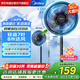 美的（Midea）電風(fēng)扇落地扇家用七葉立式扇 臥室宿舍輕音節(jié)能大風(fēng)量電扇搖頭扇 可調(diào)節(jié)廣角送風(fēng)易清洗 國家補貼 