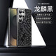 閃森（SHANSEN）三星S25 Ultra手機(jī)殼電鍍真皮龍鱗紋磁吸充電S23/s24 ultra保護(hù)套輕奢商務(wù)全包防摔潮男女保護(hù)殼 【龍鱗紋黑】新款頭層牛皮磁吸保護(hù)殼 三星S25 Ultra