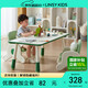 LINSY KIDS林氏兒童桌椅套裝寶寶幼兒園學(xué)習(xí)桌花生桌 LH090V1-A 1.2米游戲桌