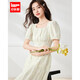 IEF/愛(ài)依服連衣裙2025夏季新款森系小清新淑女度假風(fēng)顯瘦連衣長(cháng)裙