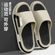 JCZS拖鞋男士防臭防滑夏季居家室內軟底踩屎感潮流運動(dòng)情侶可外出涼拖 118主圖款【卡其】 42 42 /43碼 (適合41-)