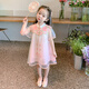 FIDQIOG國際品牌新款漢服女童公主裙中新中式連衣裙夏季 粉色 130