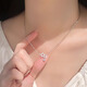 BJYLS999純銀星星項鏈女款輕奢小眾吊墜鎖骨鏈足銀飾品生日禮物送女友 S999星星項鏈+蝴蝶禮盒