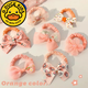 G.DUCKKIDS兒童可愛(ài)蝴蝶結小腸發(fā)圈扎頭發(fā)繩高彈力橡皮筋女童頭繩小女孩發(fā)飾 2#橙色發(fā)繩【7個(gè)裝】