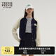 Teenie Weenie小熊女裝棒球服式毛衣外套針織衫CLEANFIT風(fēng)寬松女 藏青色 S (160)