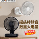 KiNi自動(dòng)搖頭桌面USB小風(fēng)扇可充電風(fēng)扇學(xué)生宿舍寢室床上辦公室臺式迷你小型大風(fēng)力便攜超靜音夏季新款 搖頭風(fēng)扇高配版/冰川白 4000mAh
