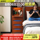 小萬(wàn)家具復(fù)古移動(dòng)邊柜臥室床頭柜小型化妝臺(tái)多功能儲(chǔ)物秘書(shū)柜 匹諾曹邊柜 無(wú)規(guī)格
