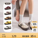 Semir官方正品德訓(xùn)鞋春秋新款通勤女鞋休閑系帶鞋SFYM243035 米黑 37 