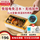 融泰USB無線可充電加熱飯盒學(xué)生上班族車載免注水不插電大容量不銹鋼內(nèi)膽電熱保溫飯盒辦公室自熱神器 1L 米白|充電式數(shù)顯+1L大容量+密封不漏