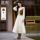 香影波西米亞馬甲連衣裙兩件套裝女2026春裝新款美拉德穿搭一整套 米咖 S 155/80A/85-95斤