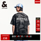 杰克·瓊斯（JACK&JONES）春夏款迷彩滿印復古印花純棉舒適日常休閑短袖T恤男裝225101084 E44黑砂色 M （175）
