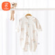 貝瑞加（Babyprints）寶寶衣服純棉連體衣對(duì)開哈衣長(zhǎng)袖四季內(nèi)衣卡通爬服 悠悠胖兔80