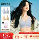 ubras情人節(jié)禮物【2件裝】無尺碼免拆V領(lǐng)內(nèi)衣女背心美背文胸罩無痕隱形 裸感膚+奶鹽藍