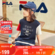 FILA KIDSx原田治聯(lián)名系列斐樂兒童短袖T恤2025夏季大童上衣