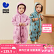 迷你巴拉嬰兒連體衣棉服外出冬季寶寶羽絨服幼兒衣服保暖雙面絨兩面穿外套 紫色調(diào)00377 80cm