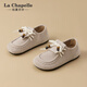 拉夏貝爾全包勃肯鞋女新款秋季百搭復古輕便休閑豆豆單鞋 米色 39