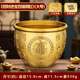 上善若水黃銅百福銅缸全聚寶盆擺件馬年吉祥銅器銅聚財缸擺件全黃銅米缸 【招財進(jìn)寶百?？睢看筇?930g