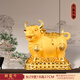 存錢罐2025年新款儲(chǔ)錢罐大容量儲(chǔ)蓄擺件存錢罐小金庫裝飾桌面擺件 絨沙金色小號(hào)【可取】