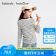 巴拉巴拉balaone童裝兒童毛衣女童2025新款春秋裝打底衫毛衫套頭 黑白色調(diào)00491 140