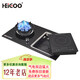 黑狗（HEIGOO）九腔猛火氣電灶電氣氣電兩用灶具臺(tái)式嵌入式電磁爐燃?xì)庠蠲簹庖惑w灶二合一一電一氣雙灶 左氣右電(分體款) 瓶裝液化氣20Y