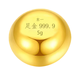 東一珠寶足金金豆足金999.9黃金投資理財送禮1g金豆（贈國檢證書(shū)漂流瓶） 金豆（5g）帶證書(shū)送攢金瓶