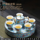 見(jiàn)智琺瑯彩茶具套裝家用中式客廳陶瓷功夫茶杯茶壺雙層茶盤(pán)整套禮盒 琺瑯彩茶具-大盤(pán)藍(lán)