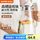 蘇泊爾（SUPOR） 玻璃冷水壺涼水壺家用耐熱高溫大容量花茶果汁涼白開水杯 涼水壺1.8L