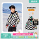 PawinPaw卡通小熊童裝冬兒童羽絨服男童連帽外套保暖加厚 象牙白/39 110