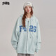 F426F426官方店國潮牌春秋貼布繡大logo開(kāi)衫衛衣外套 薄荷藍 S