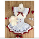 馨瑞緣（XINRUIYUAN）甜美可愛(ài)Lolita洛麗塔小飛袖連衣裙夏季新款收腰顯瘦蓬蓬裙 連衣裙[高品質(zhì)] S