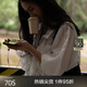 JNBY/江南布衣【防曬服】夏季女裝工裝寬松連帽夾克外套5O4615850 103/冷白 M