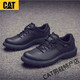 卡特（CAT）CAT男鞋低幫系帶工裝短靴大頭皮鞋馬丁靴男商務(wù)休閑戶(hù)外 黑色 39 皮鞋尺碼