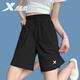 特步運動(dòng)褲女夏季2025新款涼感速干百搭休閑五分褲寬松健身跑步短褲女 正黑色（斜插口袋，顯瘦有型） M /170