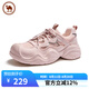 駱駝牌 女鞋老爹鞋厚底運動休閑戶外透氣鞋子女 P25S255001 櫻花粉 37 