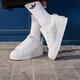 adidas NIZZA PLATFORM厚底增高運動(dòng)帆布鞋男女阿迪達斯三葉草   白   38