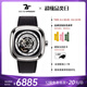 SEVENFRIDAY七個(gè)星期五手表P系列方形大表盤自動(dòng)機(jī)械表瑞士時(shí)尚男表 P1B/01 皮帶款