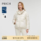 PRICH【匈牙利鴨絨】時髦減齡短款羽絨服2024冬季新款保暖外套女 39象牙白色 M 160