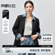 尚都比拉2025年春秋新款休閑氣質(zhì)西裝外套女職業(yè)通勤面試小西服 黑色 M