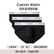 Calvin KleinCK 七夕情人節(jié)禮物男士舒適純色三角內(nèi)褲3條裝套裝 UB1黑色 S
