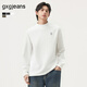 gxgjeans男裝 多色撞色印花基礎半高領(lǐng)長(cháng)袖打底衫 25年冬季新品 米白 XL (180)