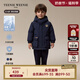 Teenie Weenie Kids小熊童裝24秋男女寶寶經(jīng)典三防刺繡派克羽絨服 藏青色 120cm
