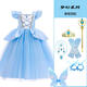 OIMG女童動(dòng)畫(huà)片彩虹護衛隊寒露公主裙小女孩生日禮服角色裝扮表演服裝 寒露裙+九件套 120 CM