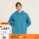 美特斯邦威純色衛(wèi)衣男連帽基礎(chǔ)時(shí)尚春秋潮流抓絨長(zhǎng)袖寬松百搭男士上衣長(zhǎng)恤 煙灰藍(lán) L 175 96A